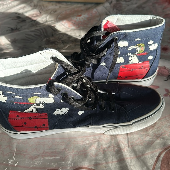 Vans Sk8 hi reissue Peanuts Snoopy Flying Aces size men’s 2.7 women’s 9 - Picture 5 of 15